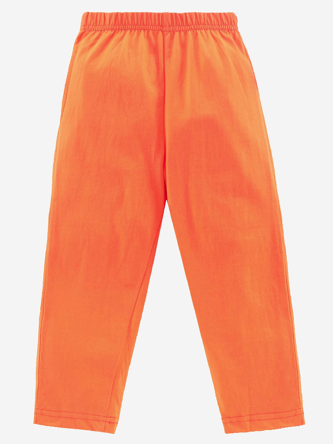 

KiddoPanti Boys Orange Solid Pure Cotton Lounge Pants