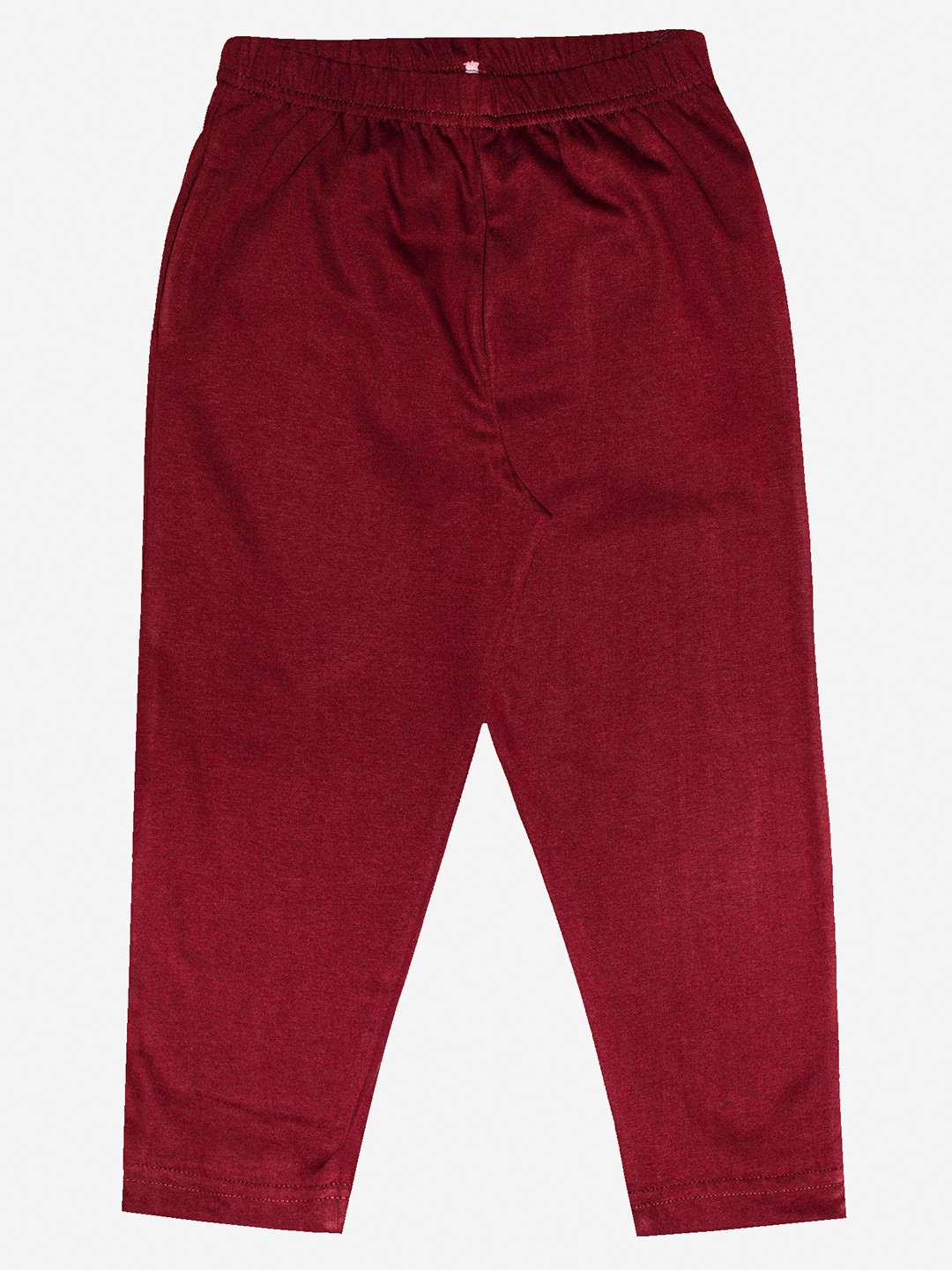 

KiddoPanti Boys Maroon Solid Lounge Pants