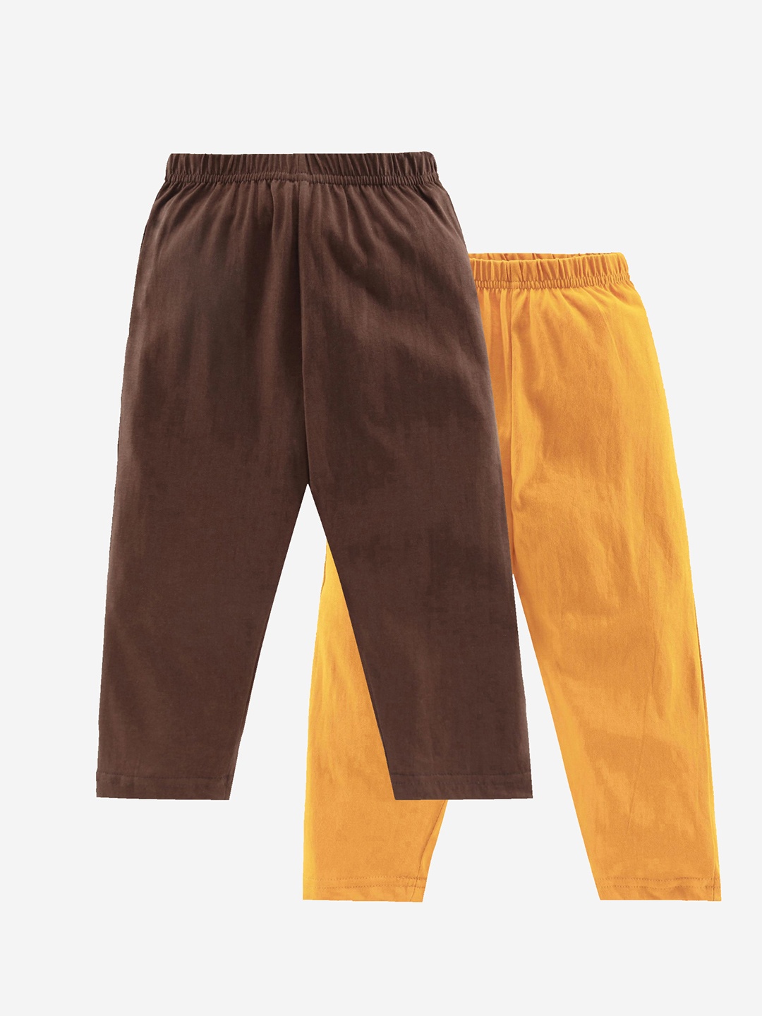 

KiddoPanti Boys Pack of 2 Solid Lounge Pants, Brown