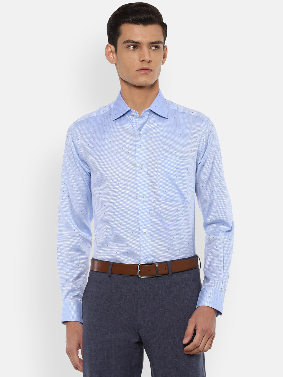 

Louis Philippe Gods & Kings Men Blue Formal Shirt