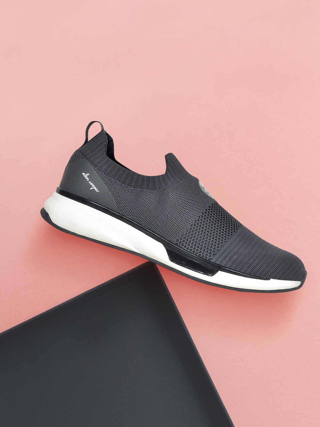 

Allen Cooper Men Grey Mesh Running Non-Marking Shoes