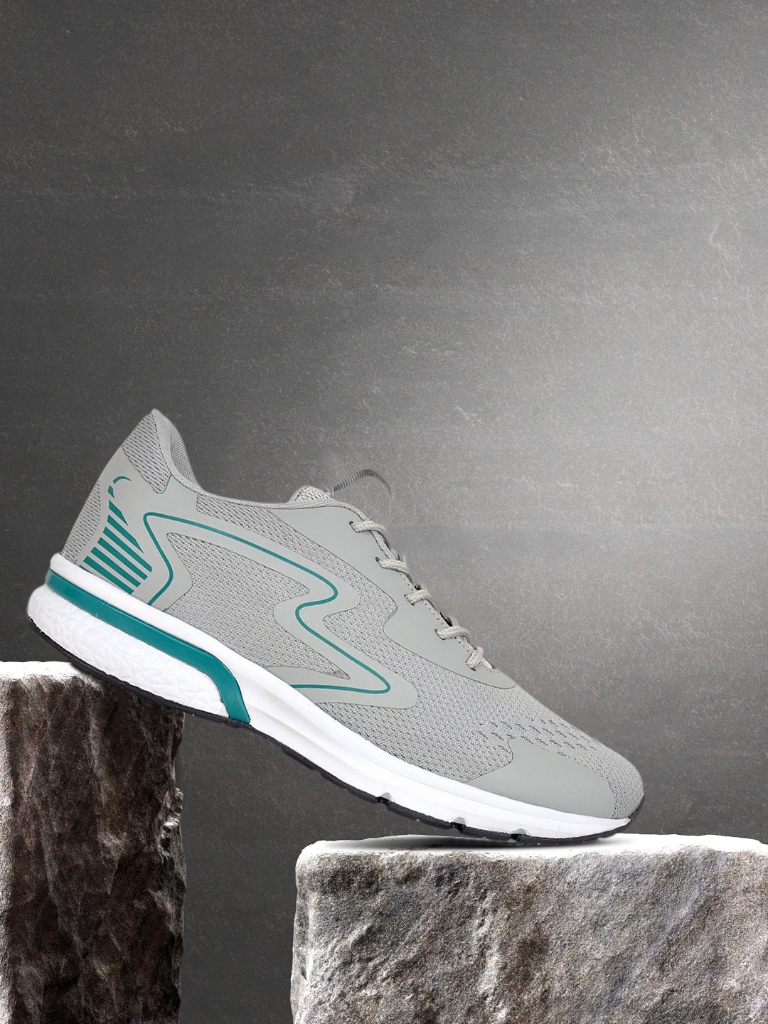 

Allen Cooper Men Grey Mesh Running Non-Marking Shoes