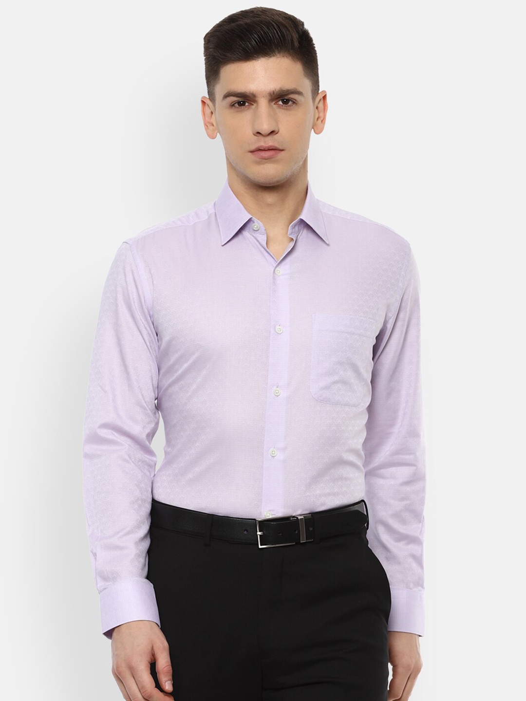 

Luxure by Louis Philippe Men Purple Formal Shirt