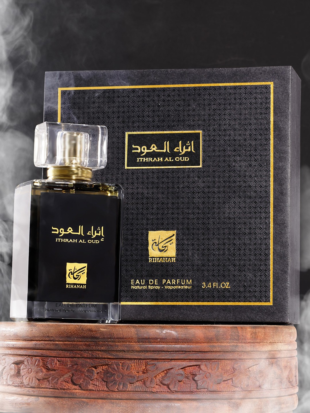 

RIHANAH Women Ithrah Al Oud Eau de Parfum - 100 ml, Black