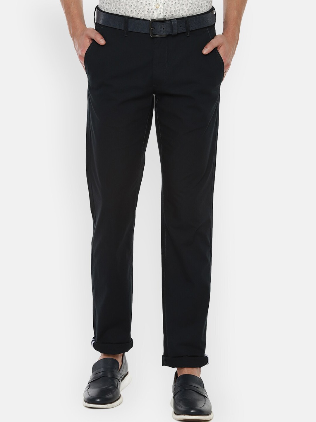 

Van Heusen Sport Men Black Slim Fit Trousers