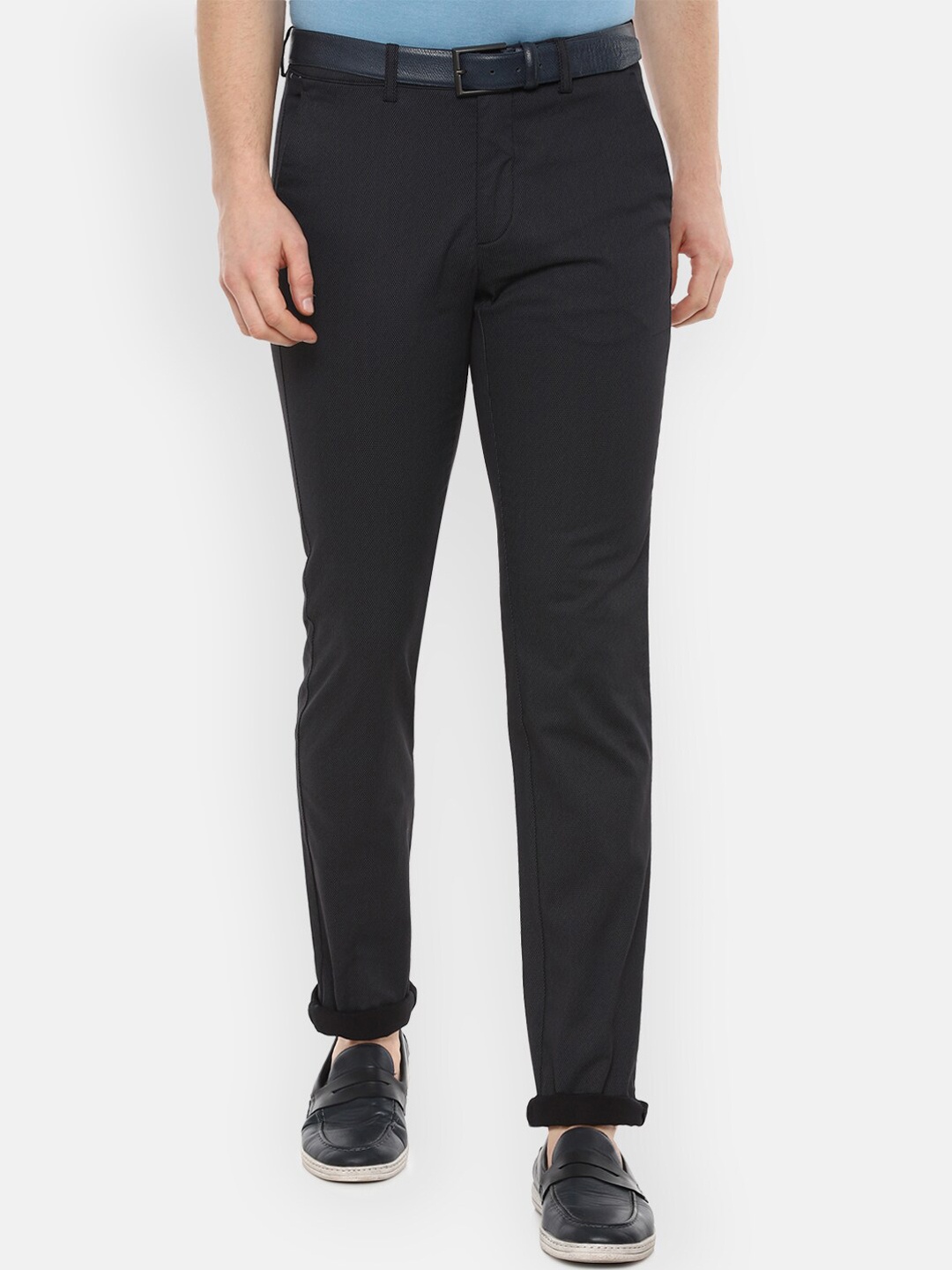 

Van Heusen Sport Men Navy Blue Slim Fit Trousers