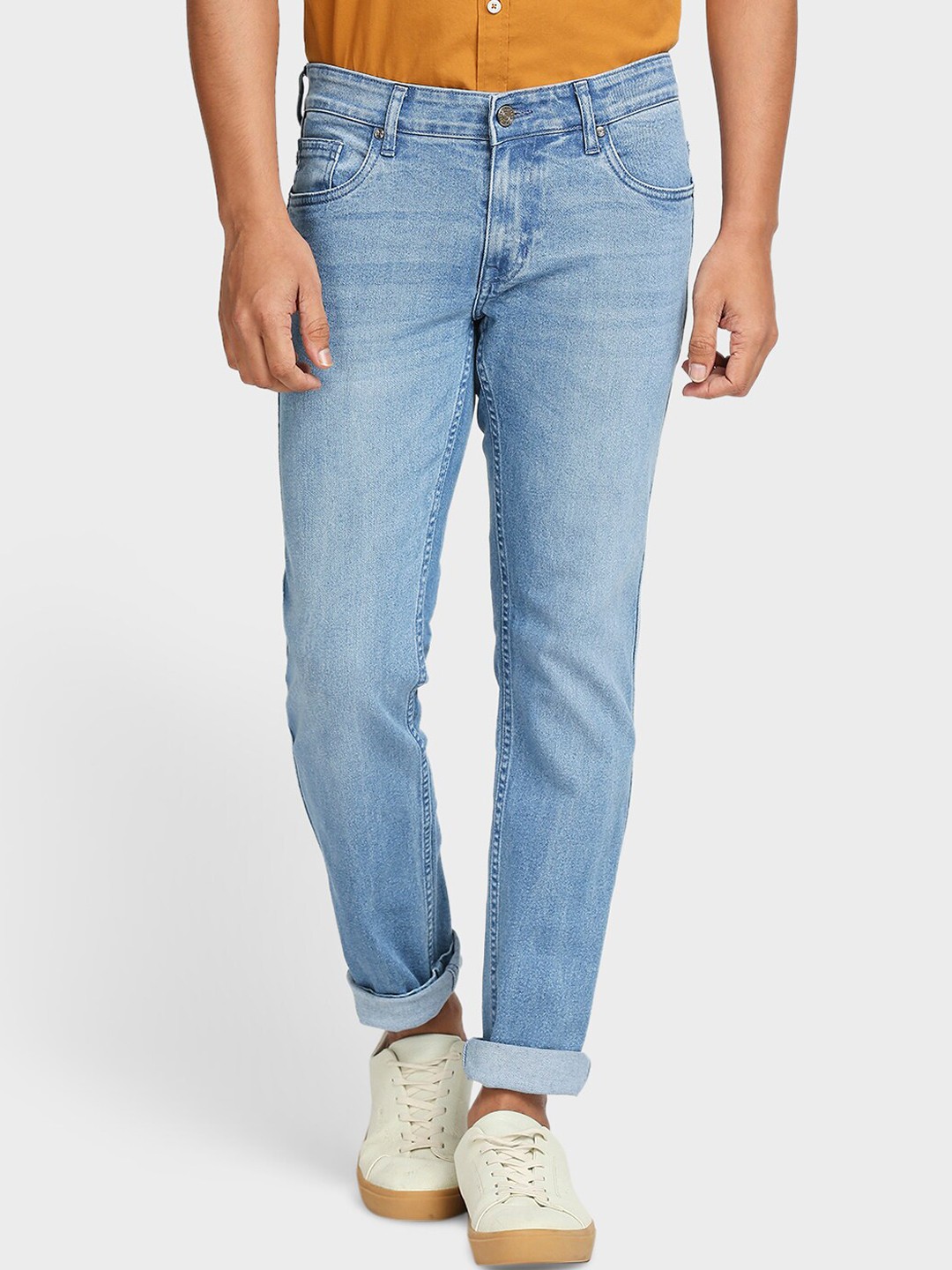 

ColorPlus Men Blue Tapered Fit Light Fade Jeans