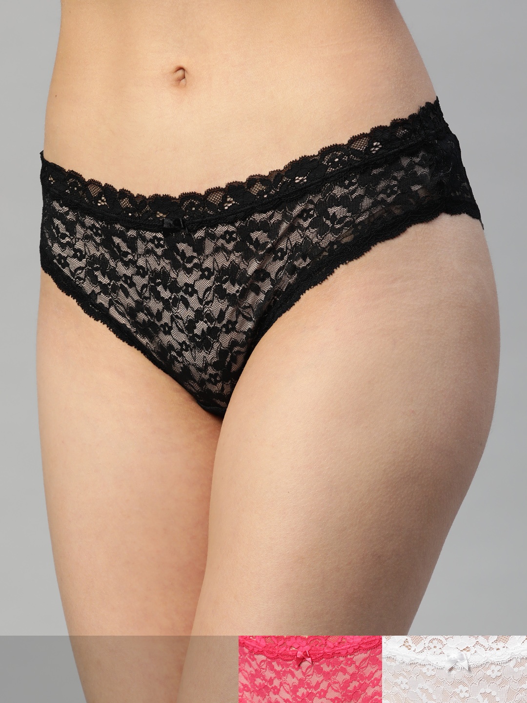 

Marks & Spencer Women Pack of 3 Lace Briefs, Multi