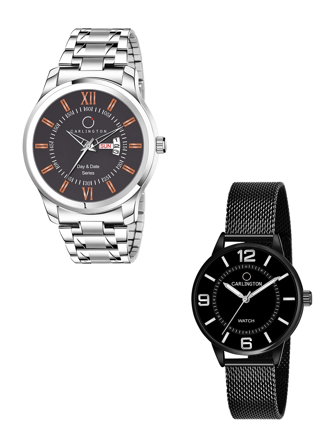 

CARLINGTON His & Her Analogue Watch Gift Set, Multi