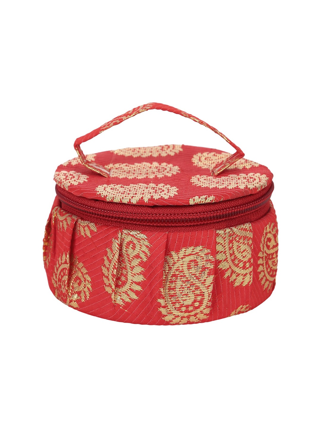 

Aditi Wasan Woman Red & Beige Printed Jewellery Organiser