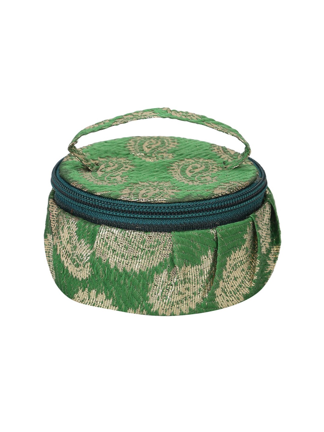 

Aditi Wasan Women Green & Beige Printed Jewellery Organiser