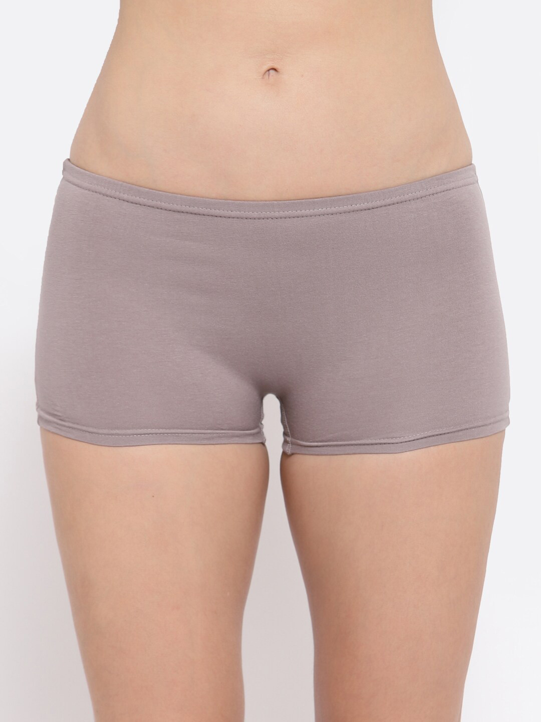 

Softrose Women Beige Solid Mid Rise Boyshorts