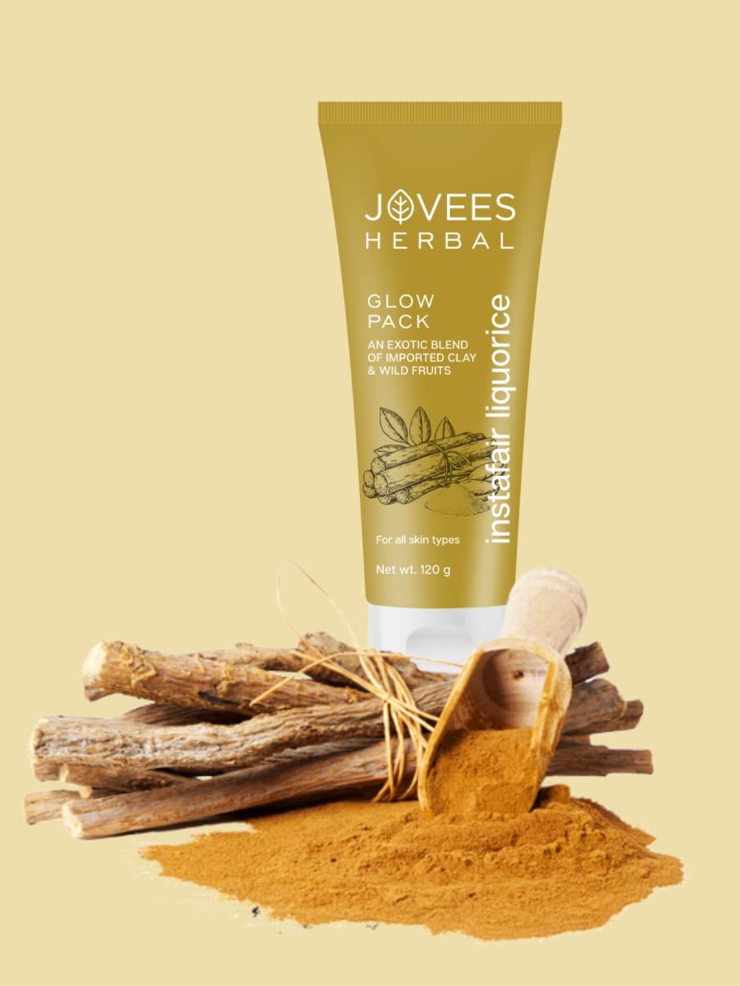 

Jovees Insta Fair Liquorice Glow Pack 120 gm, White