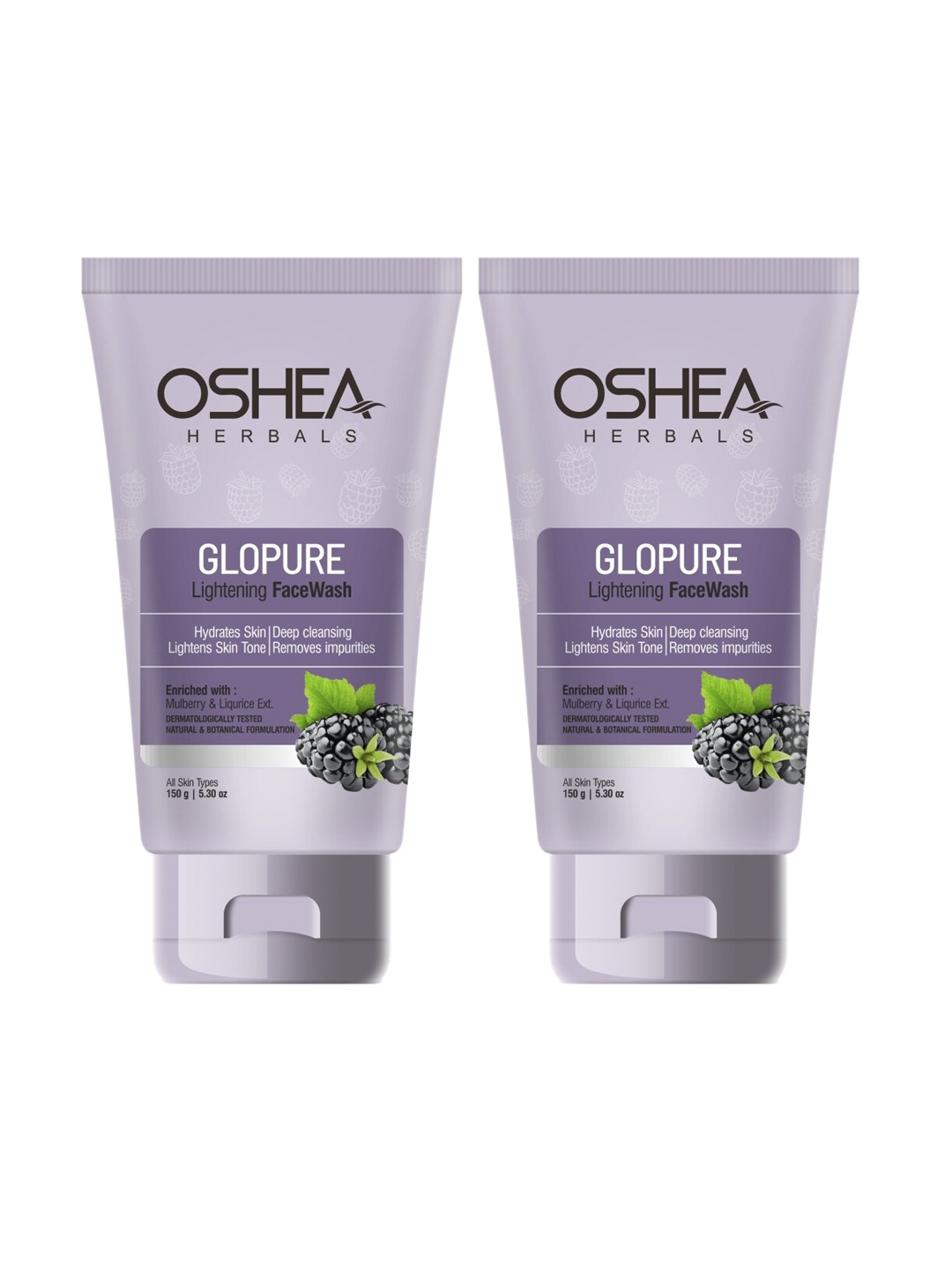 

Oshea Herbals Glopure Lightening Face Wash Combo 300 gm, Purple