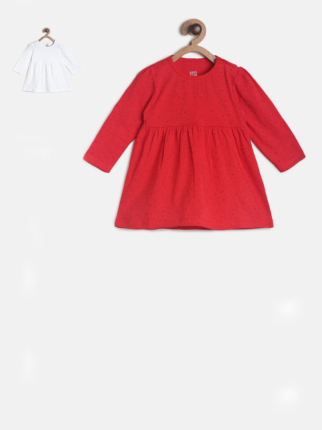 

MINI KLUB Girls Pack of 2 Multicoloured A-Line Dress, Multi