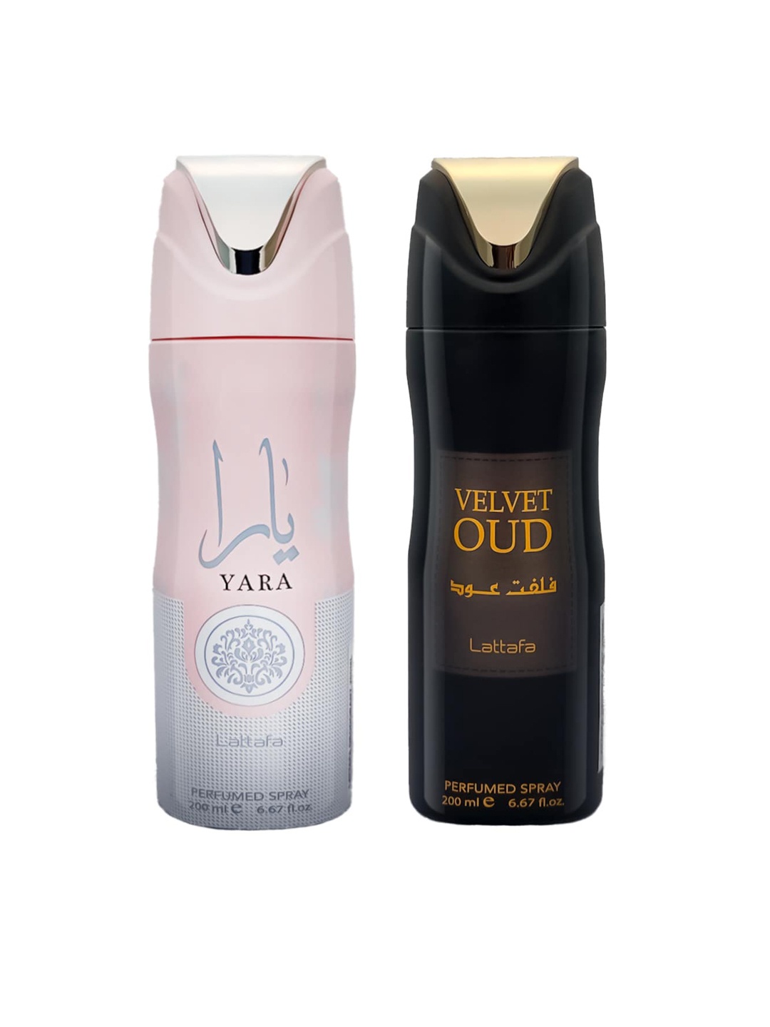 

Lattafa Set Of 2 Perfumed Body Spray 200 ml Each, Pink