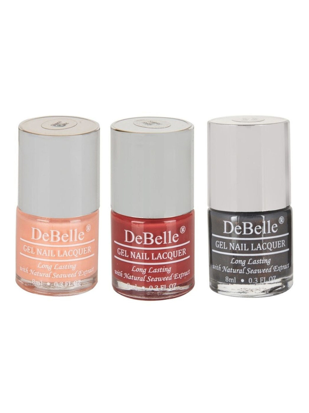 

DeBelle Set Of 3 Gel Nail Polish - 8ml each, Multi