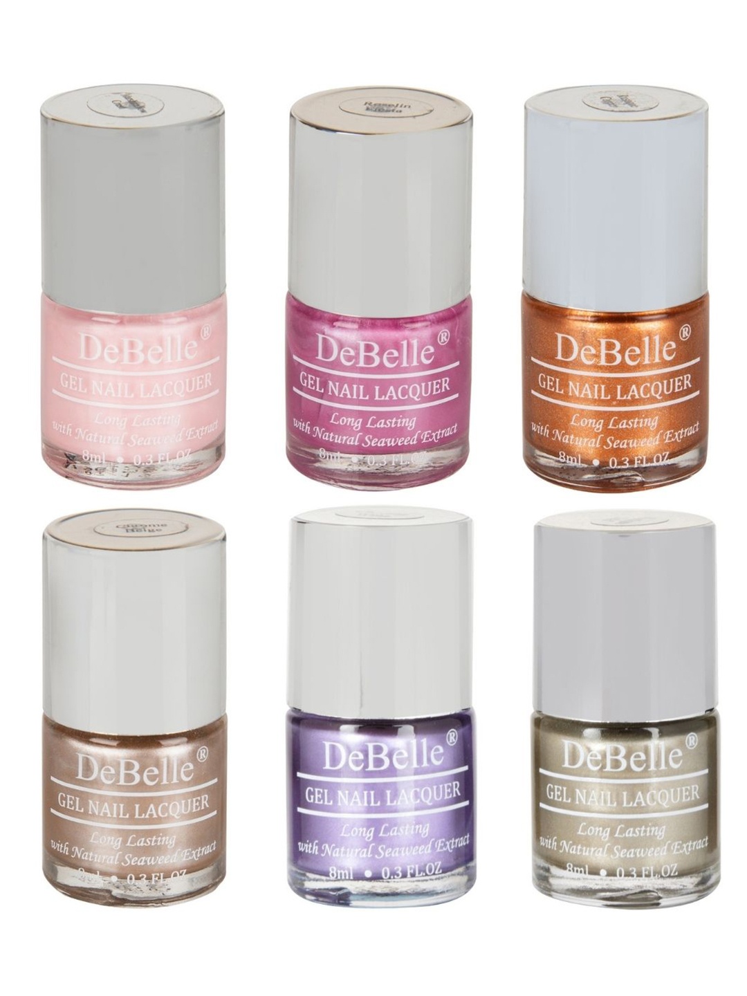 

DeBelle Set Of 6 Gel Nail Polish- 8 ml Each, Multi