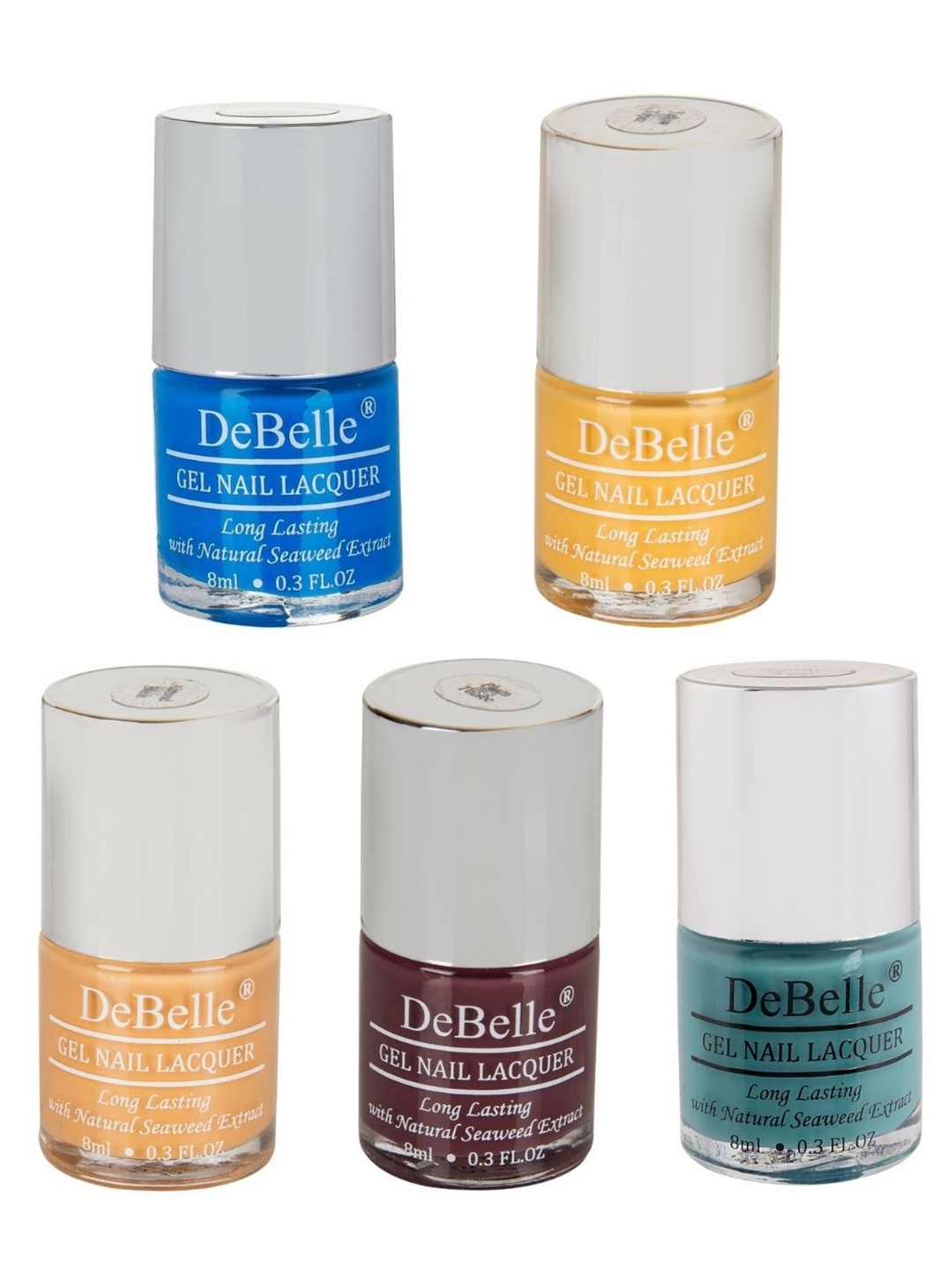 

DeBelle Set Of 5 Macaroon Squad Gel Nail Polish - 8 ml Each, Yellow