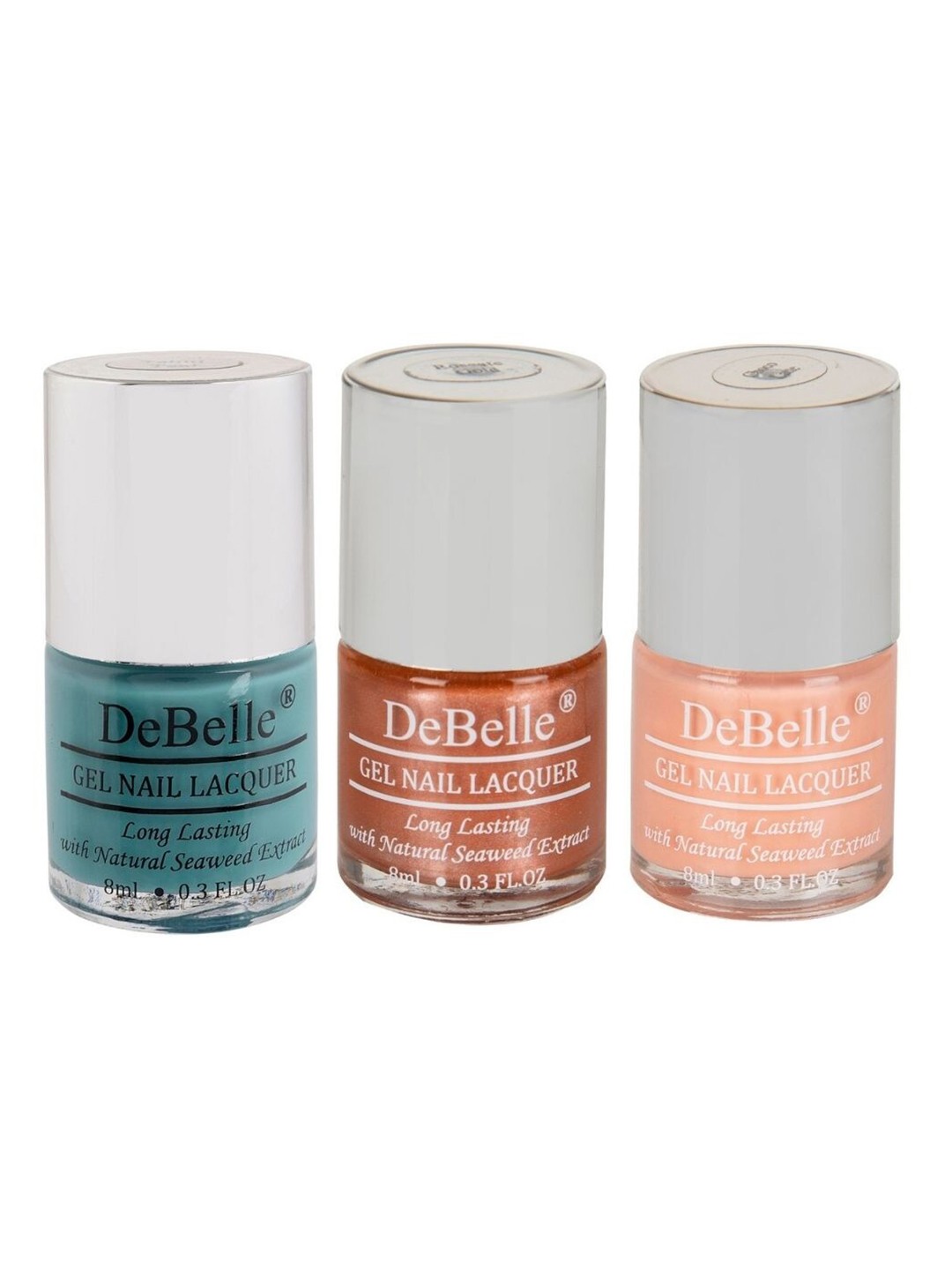 

DeBelle Set Of 3 Gel Nail Polish - 8ml Each, Multi