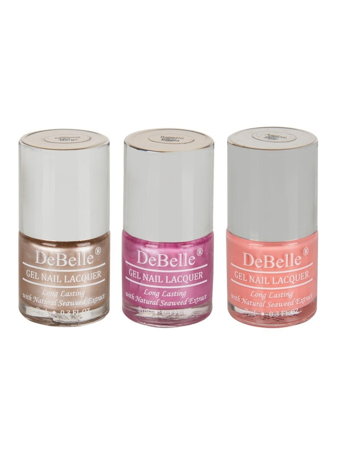 

DeBelle Woman Set Of 3 Gel Nail Polish - 8 ml Each, Multi