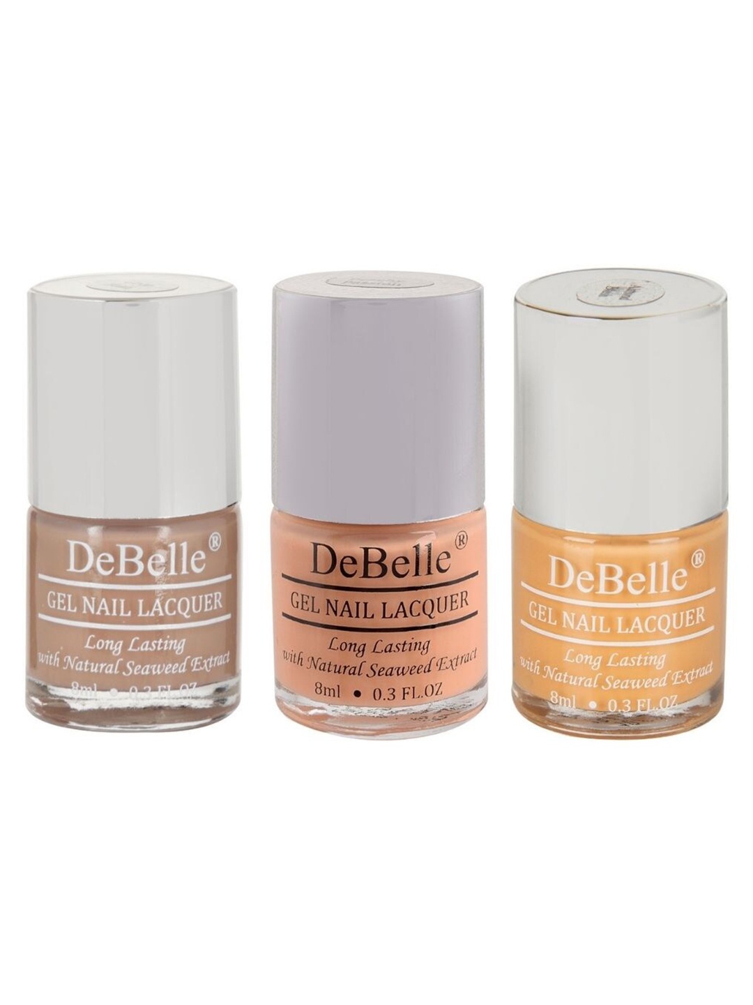 

DeBelle Set Of 3 Gel Nail Polish - 8 ml Each, Multi