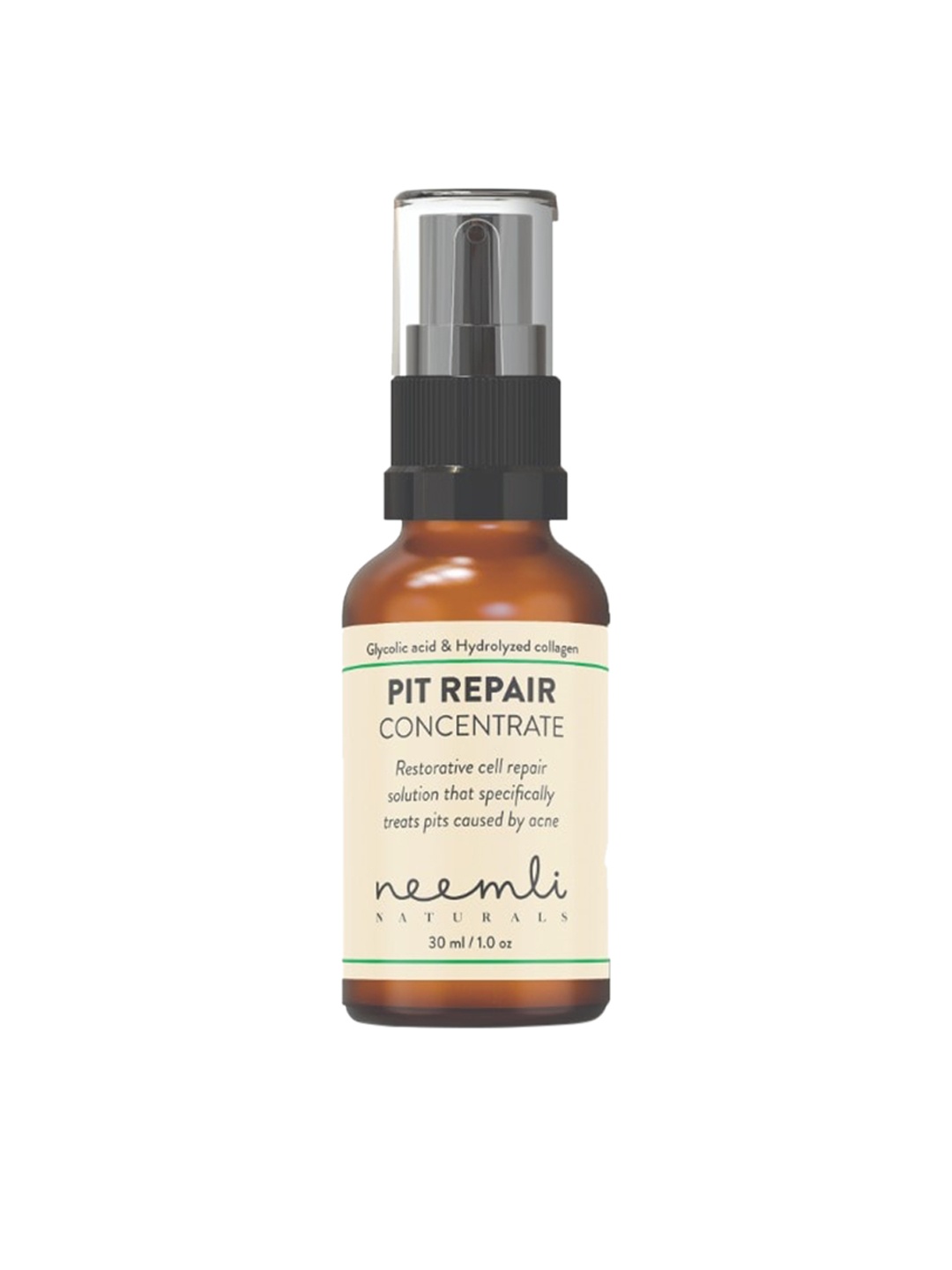 

Neemli Naturals Glycolic Acid & Hydrolysed Collagen Pit Repair Concentrate 30ml, Brown