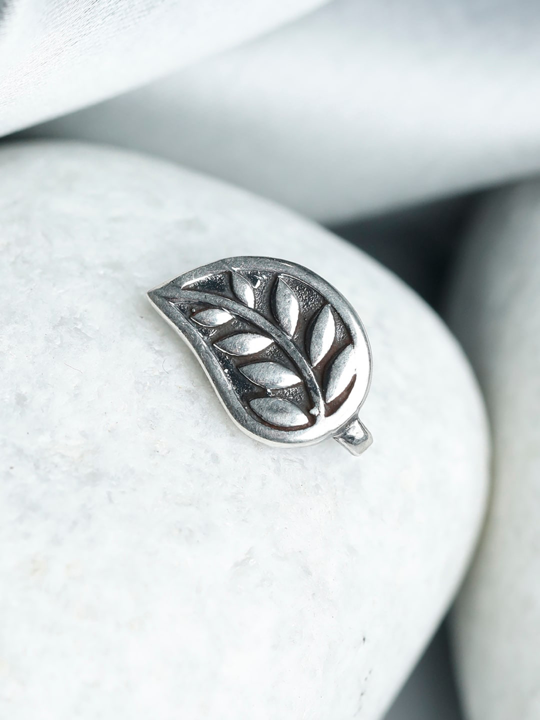 

SHEER by Priyaasi Oxidised Silver-Plated 925 Sterling Silver Nose Pin