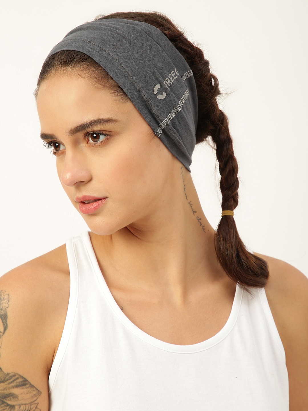 

FREECULTR Charcoal Printed Anti Microbial Multipurpose Bandana
