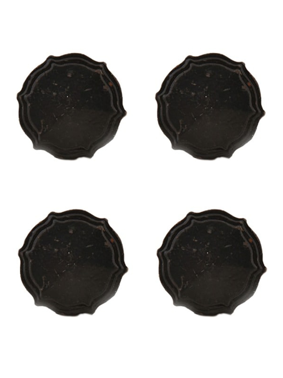 

The Decor Mart Set Of 4 Brown Distress Metal Decorative Knobs