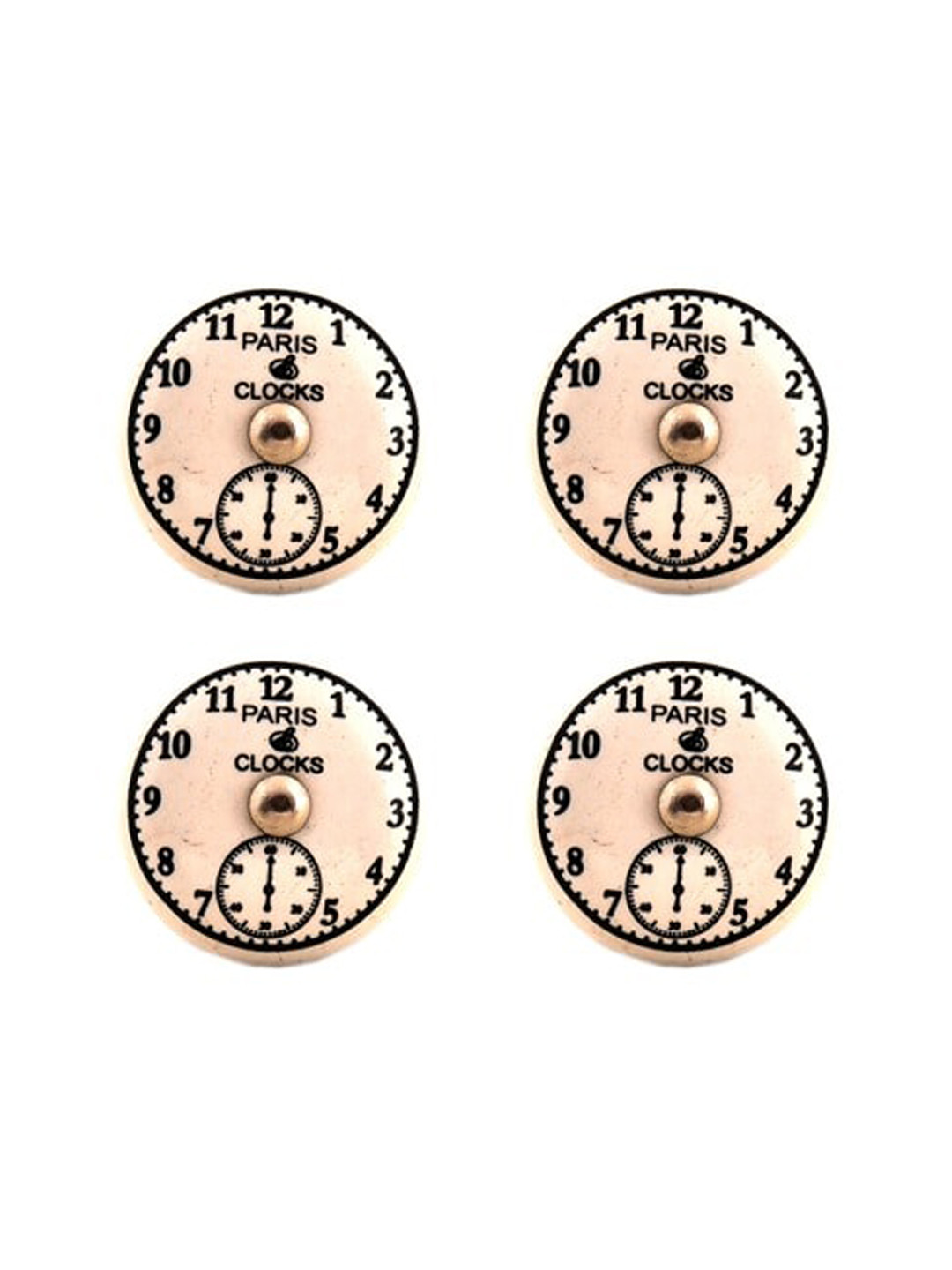 

The Decor Mart Set Of 4 Beige Ceramic Decorative Knobs