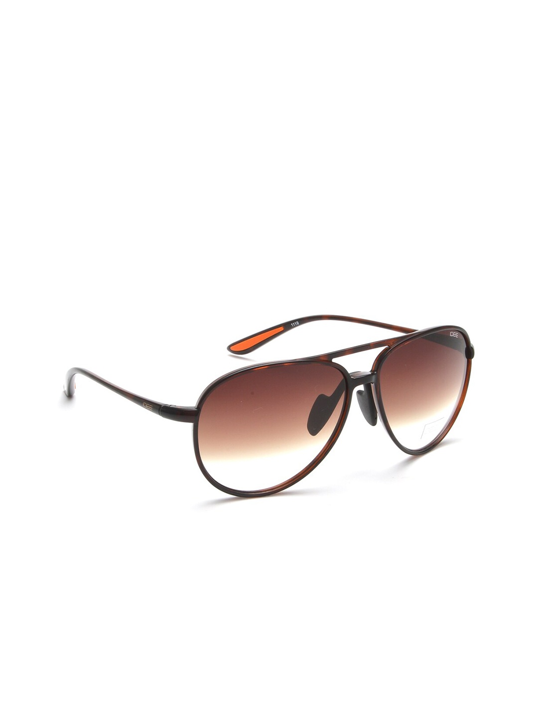 

IDEE Men Brown Polarised Aviator Sunglasses