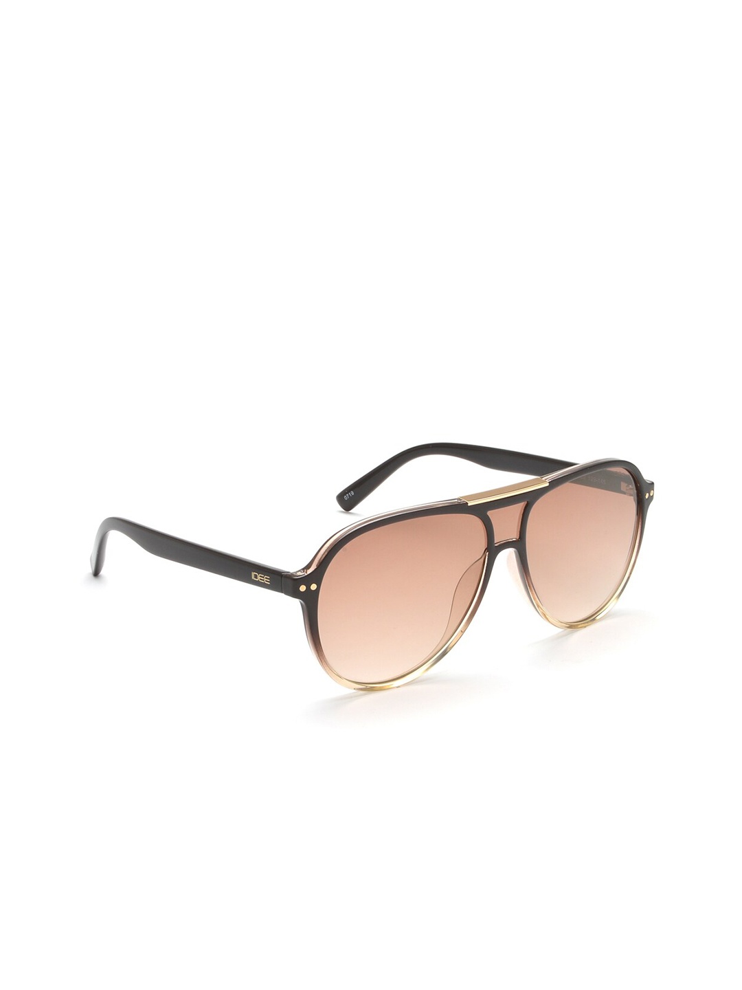 

IDEE Men Black & Orange Polarised Aviator Sunglasses IDS2586C2SG