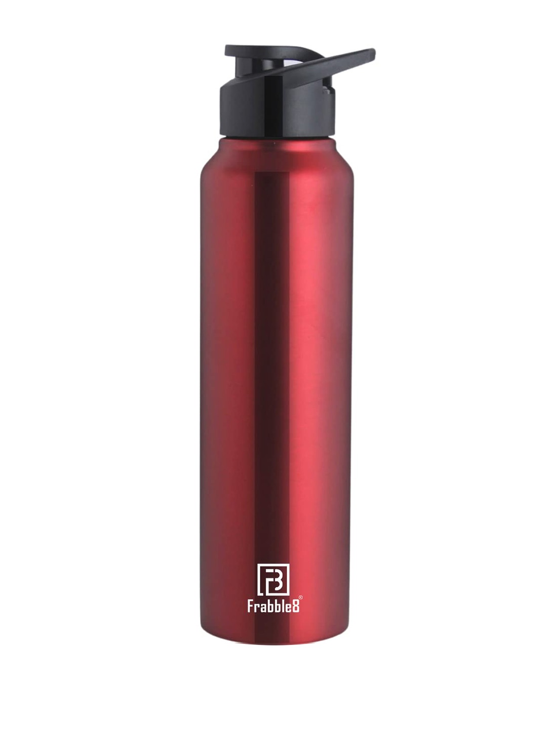

Frabble8 Red Logo Single Walled Stainless Steel Fridge and Sports Water Bottle 1 Litre
