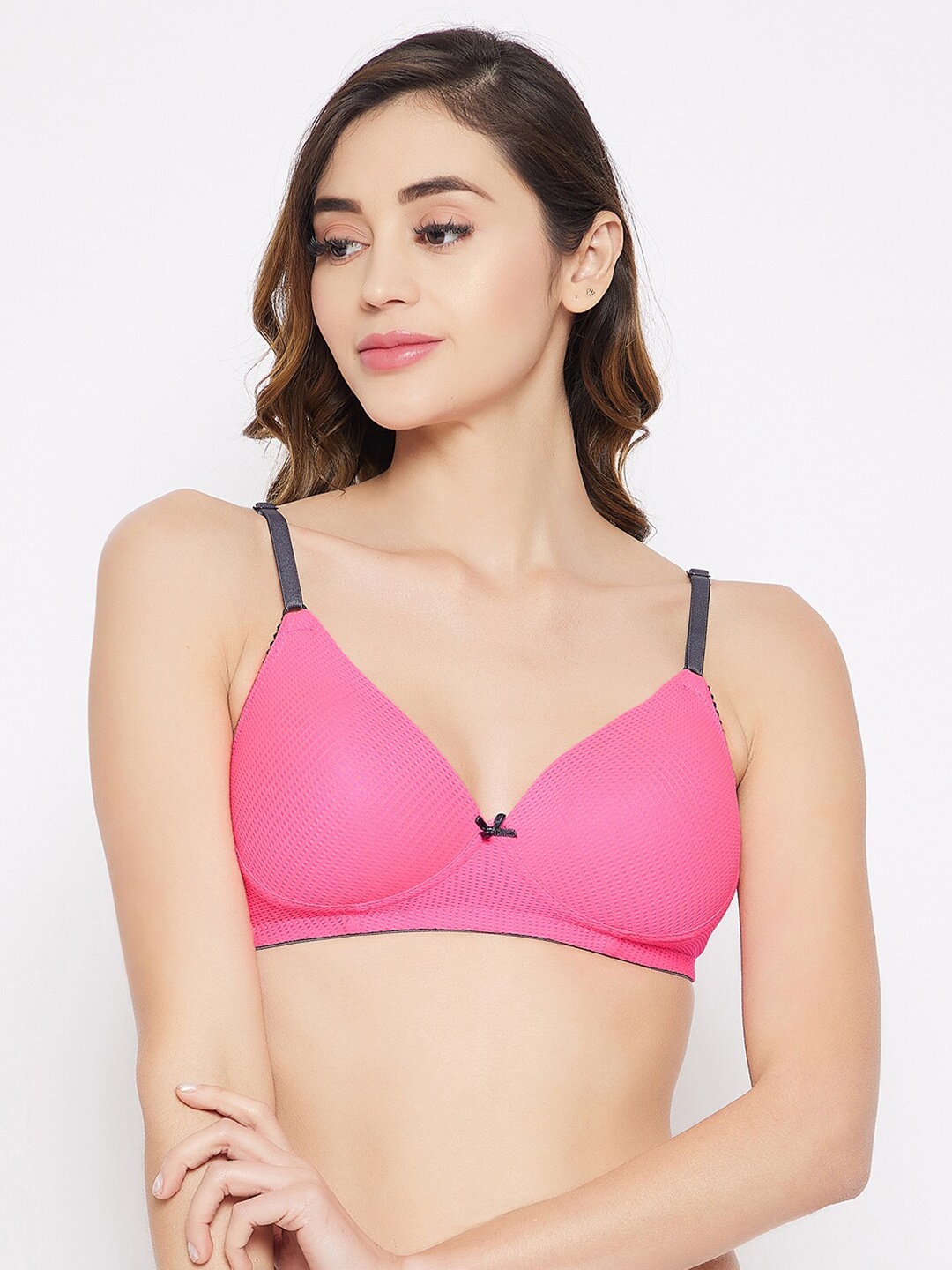 

Clovia Pink Bra Lightly Padded