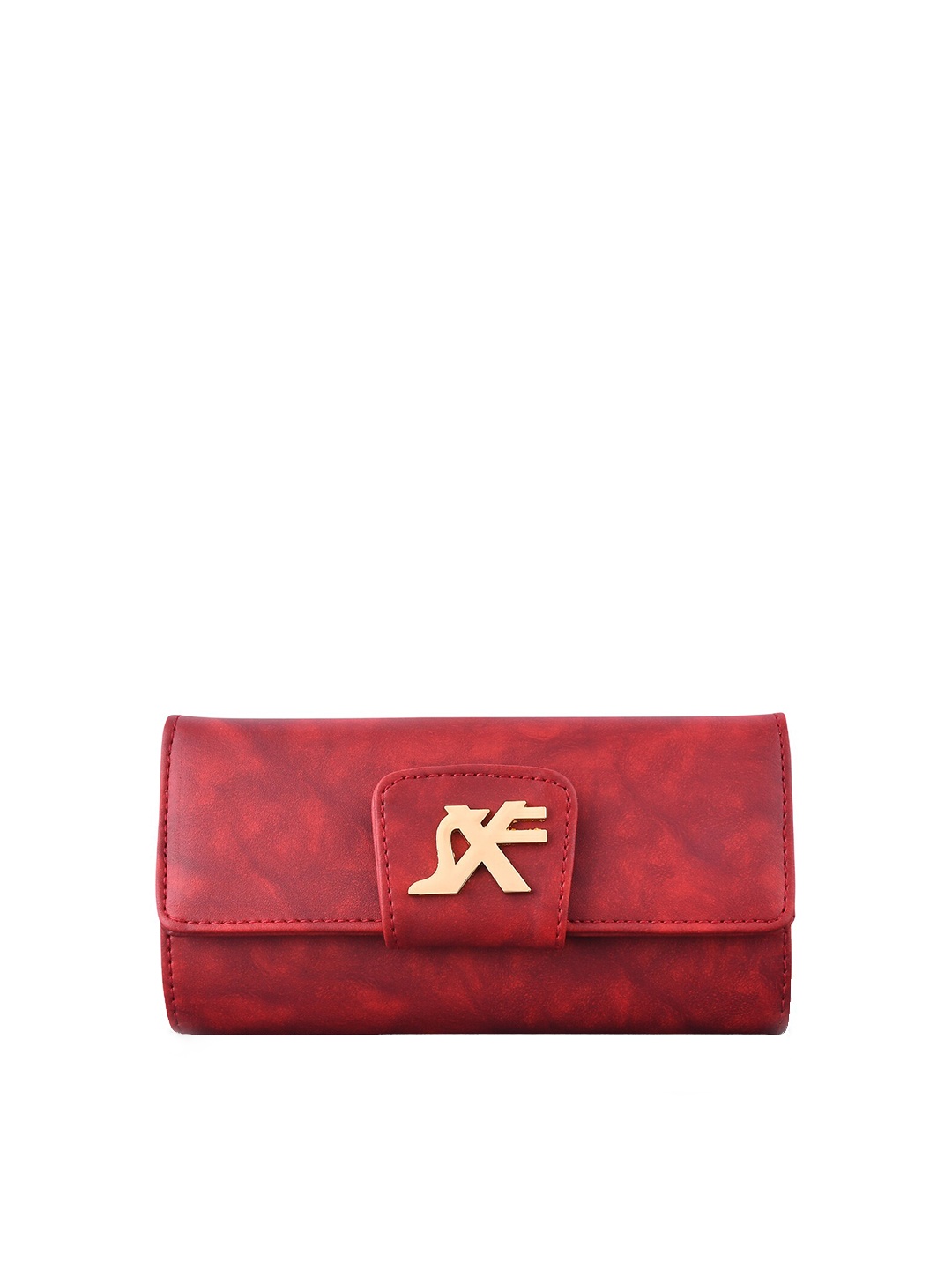 

SXF SPEED X FASHION Women Maroon Textured Purse