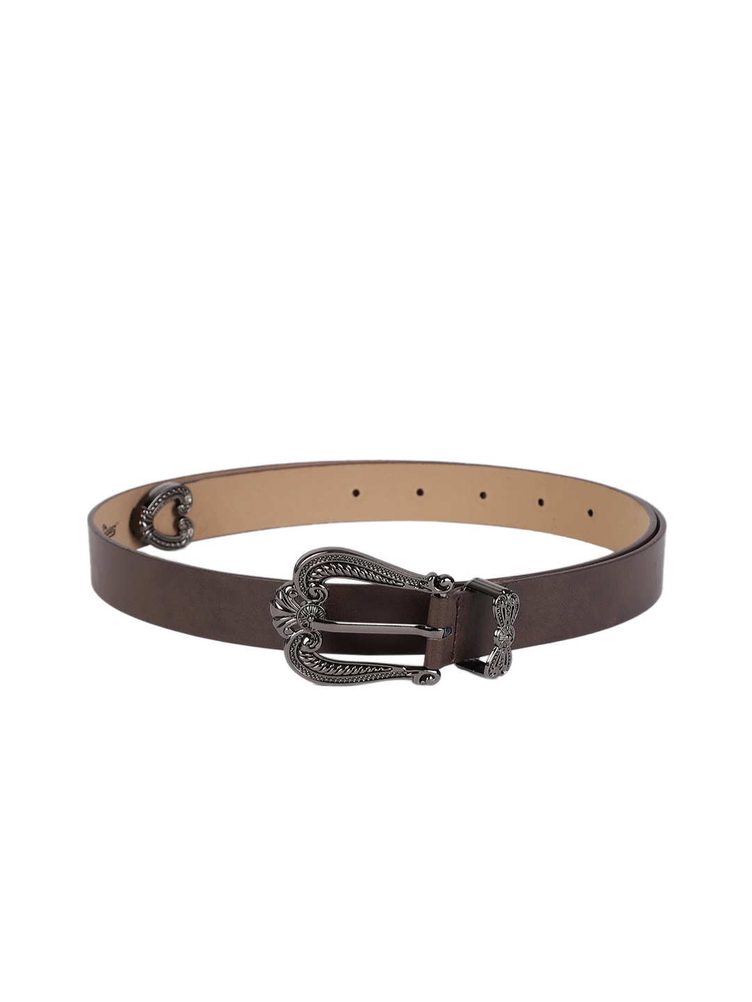 

The Roadster Lifestyle Co Women Brown Solid Belt