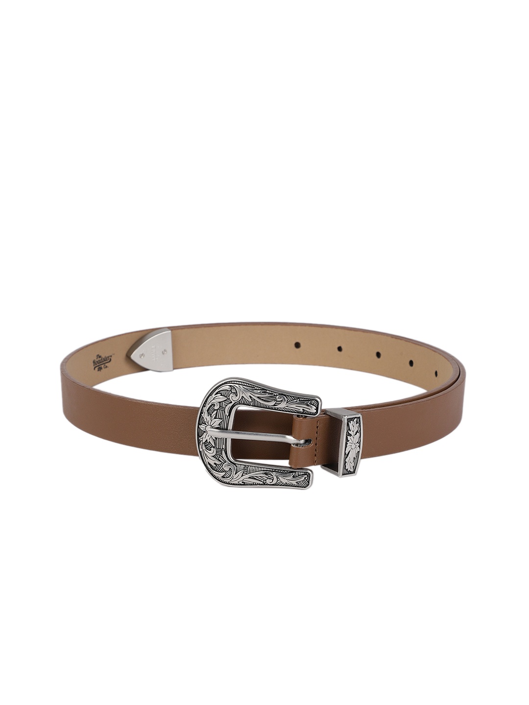 

The Roadster Lifestyle Co Women Taupe Solid Belt