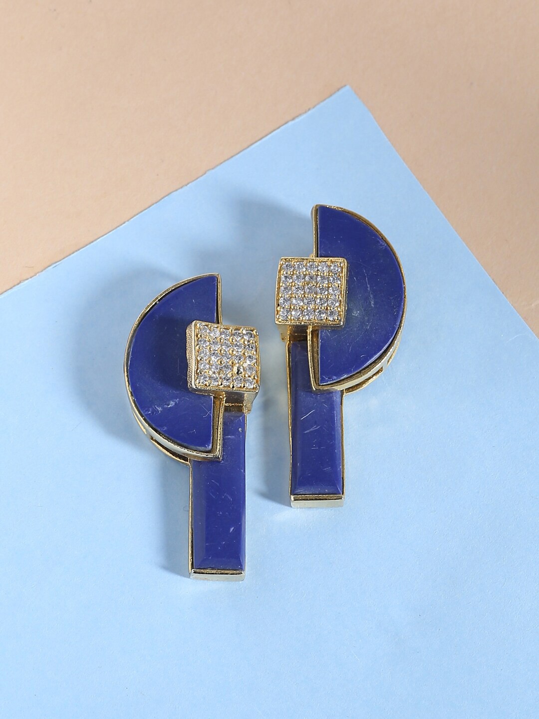 

Tistabene Blue Contemporary Drop Earrings