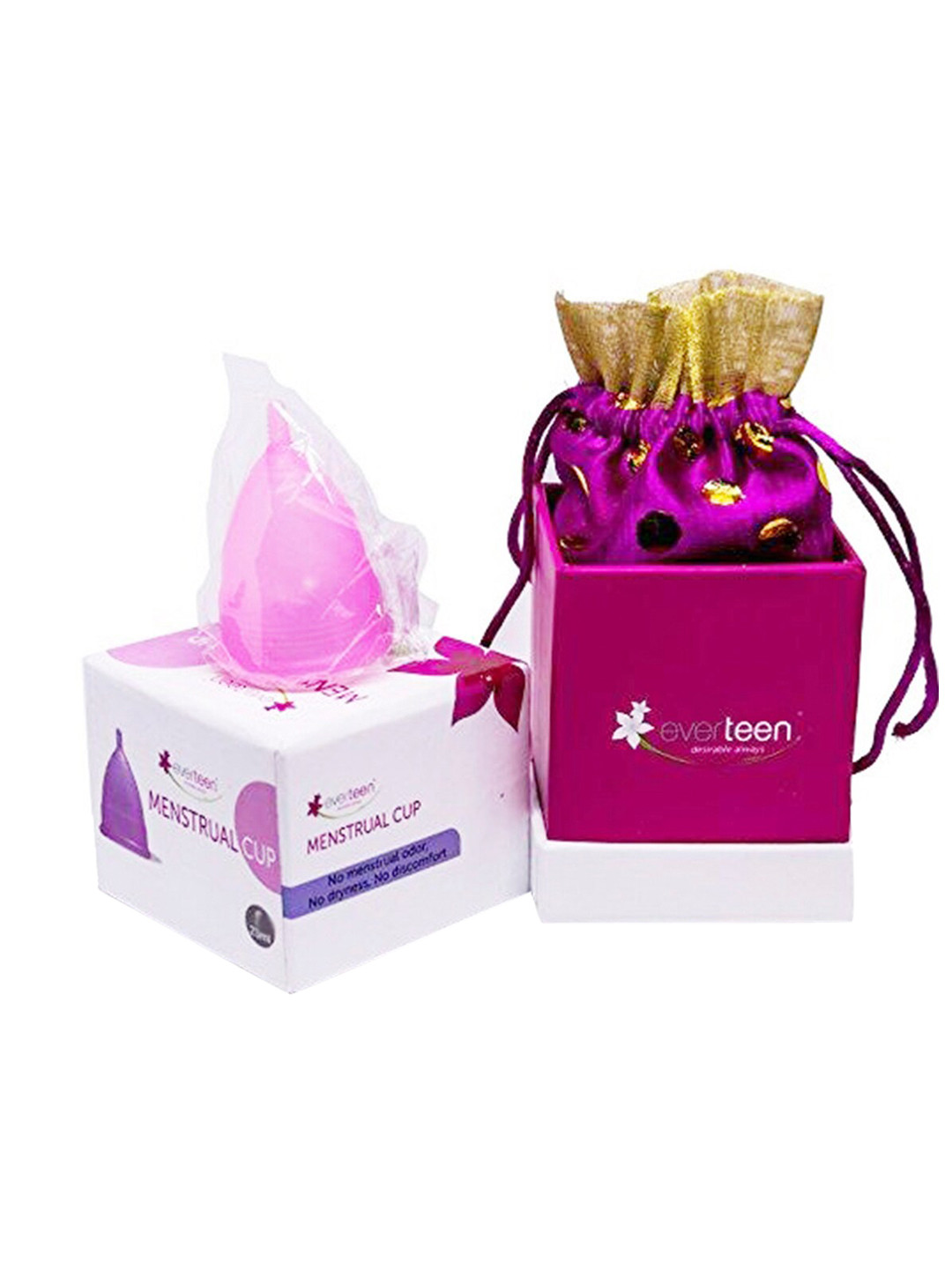 

everteen Small Menstrual Cup for Periods - 23 ml, Pink