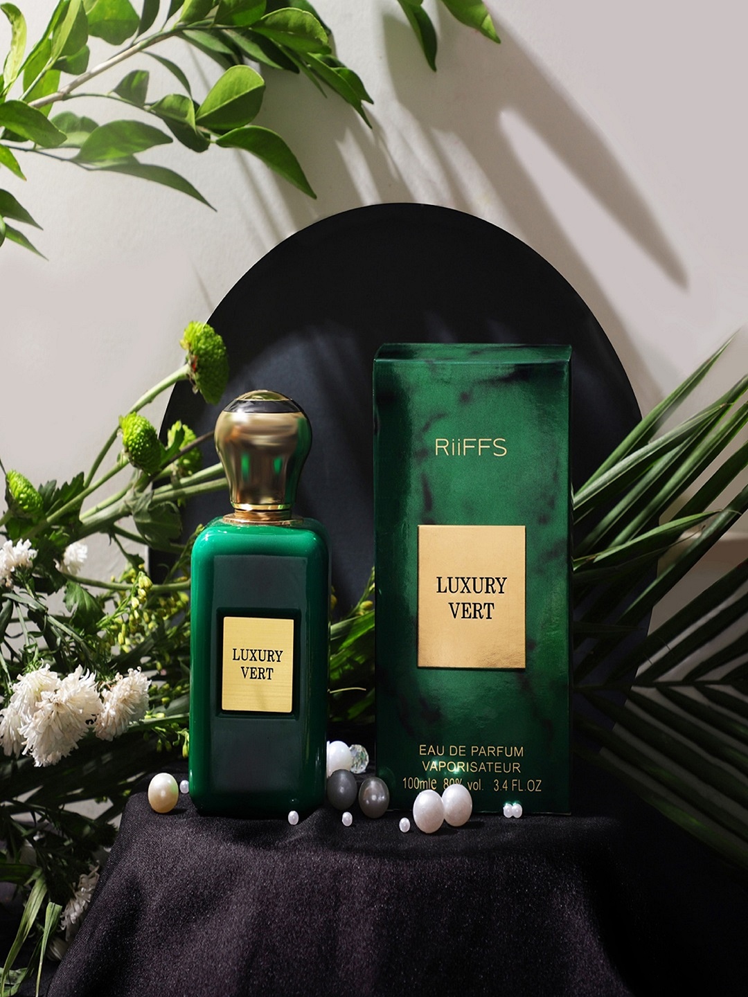 

RIIFFS Parfums LUXURY VERT Eau De Perfume 100ml, Black