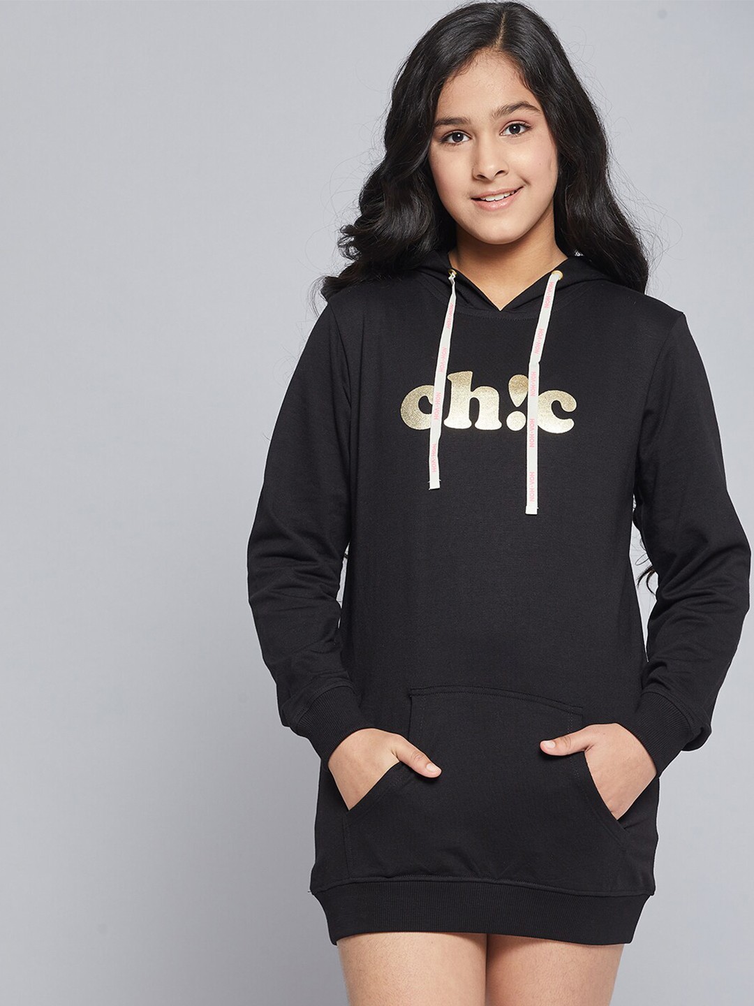 

Noh Voh - SASSAFRAS Kids Black T-shirt Dress