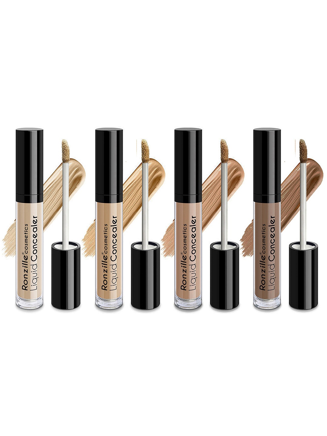 

Ronzille Pack Of 4 Waterproof Matte Liquid Concealer 7 g, Beige