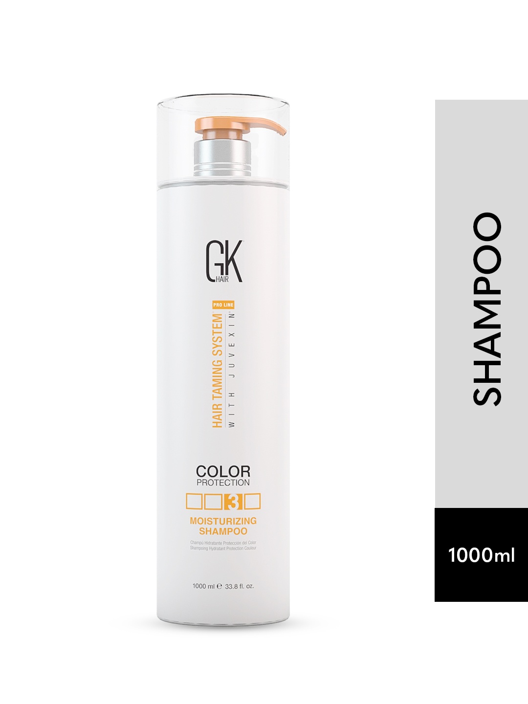 

GK HAIR Taming System with Juvexin Color Protection Global Keratin Shampoo 1000 ml, White