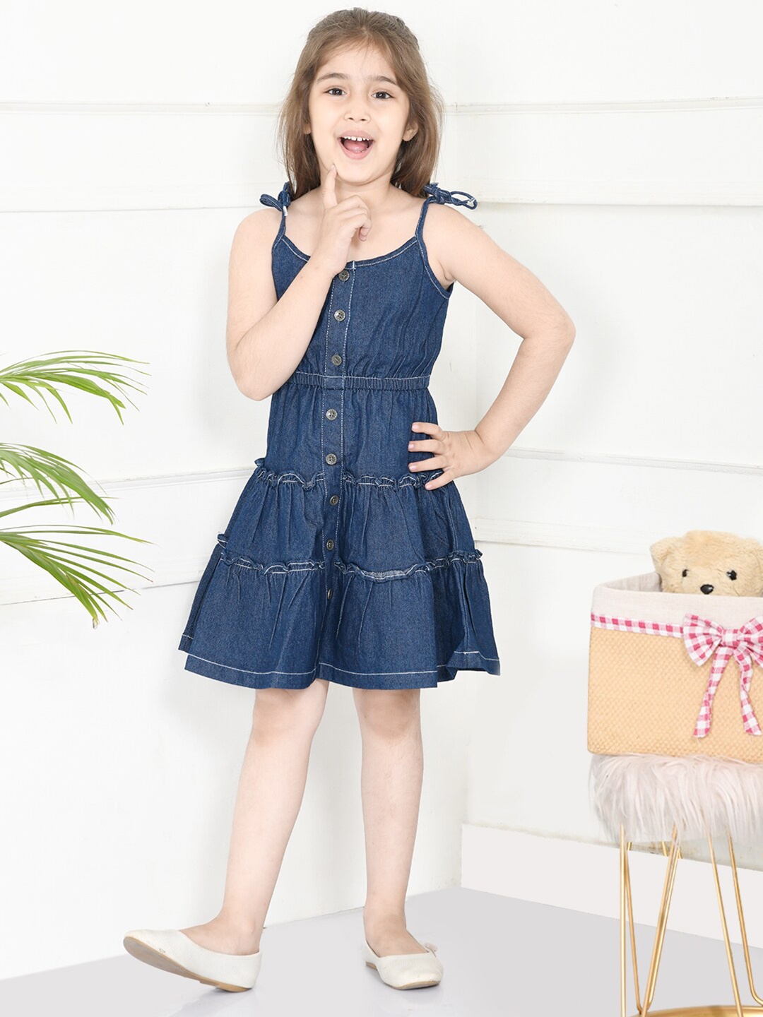 

LilPicks Blue Denim Dress