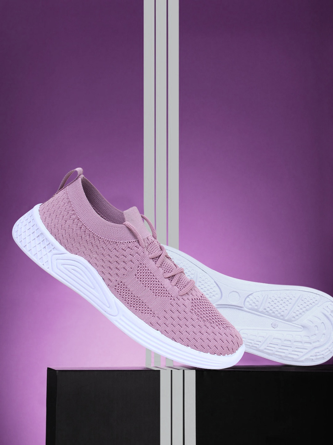 

Champs Women Purple Woven Design Sneakers