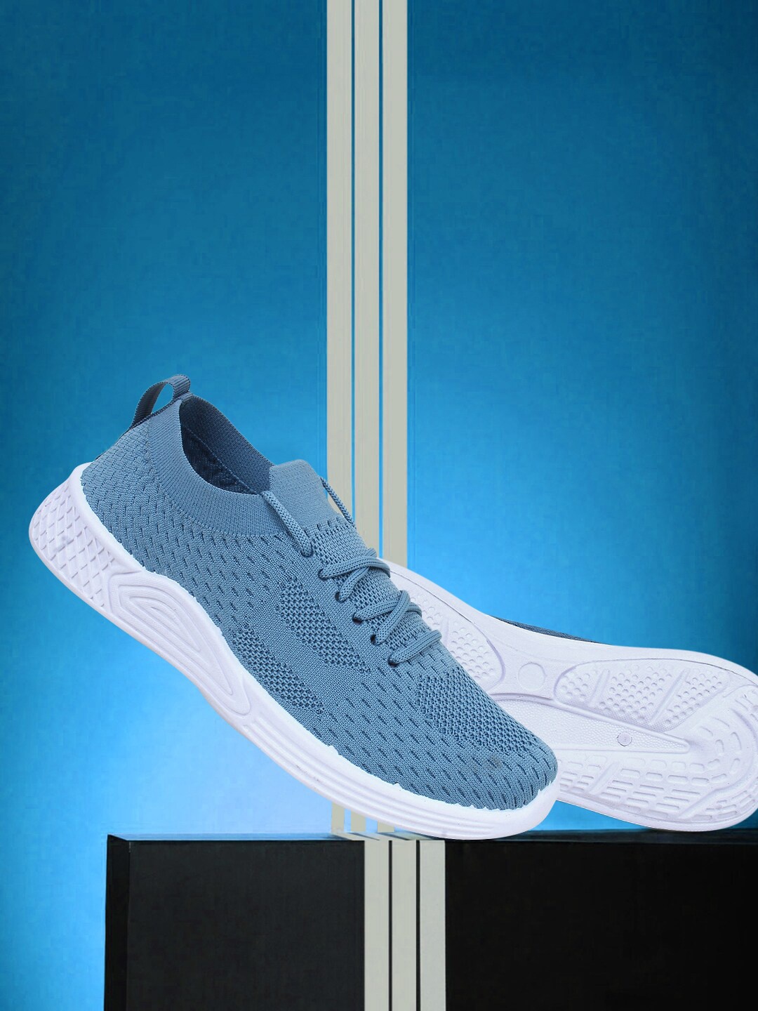

Champs Women Blue Woven Design Sneakers