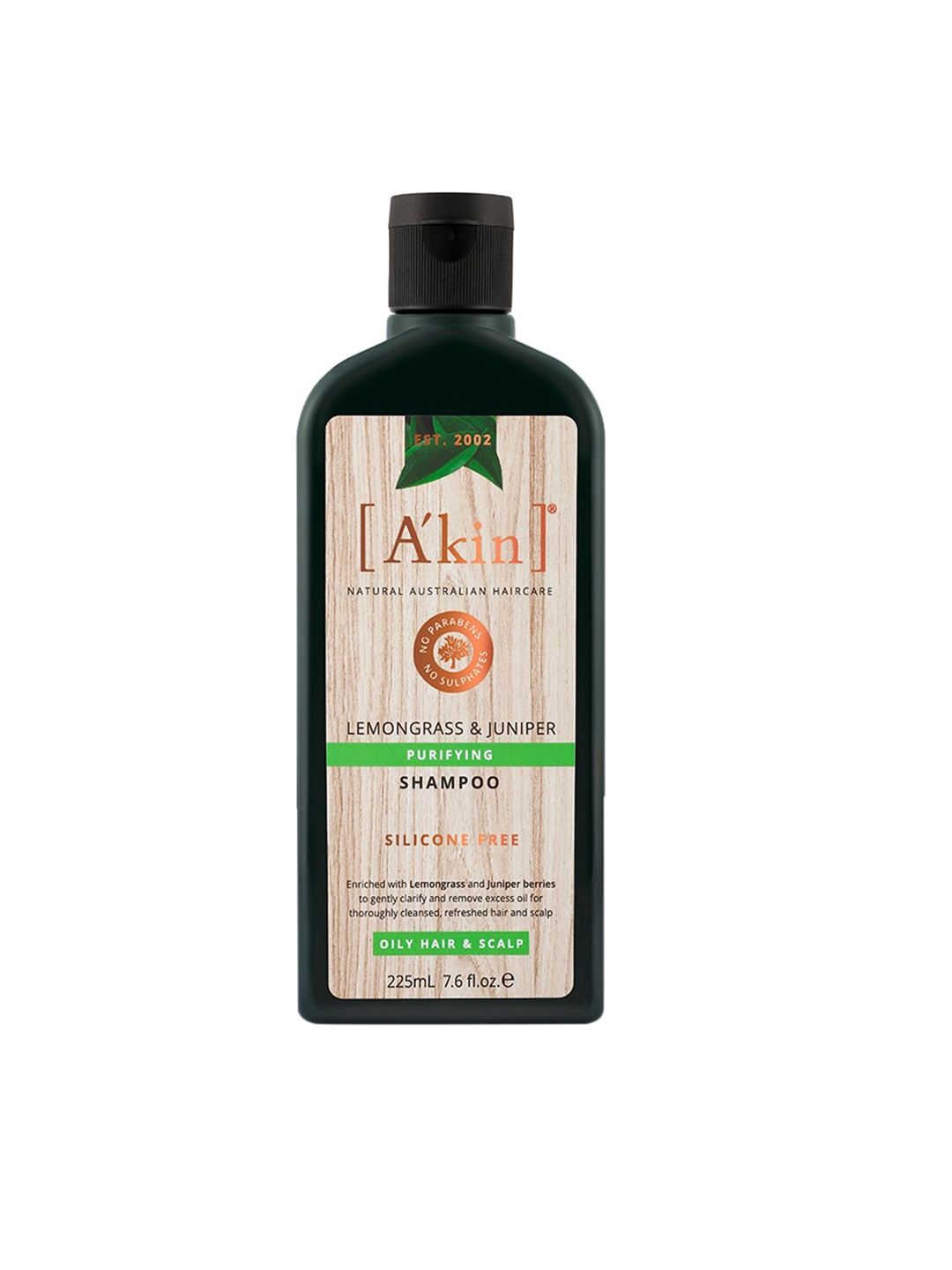 

Akin Natural Lemongrass & Juniper Purifying Shampoo 225 ml, Multi