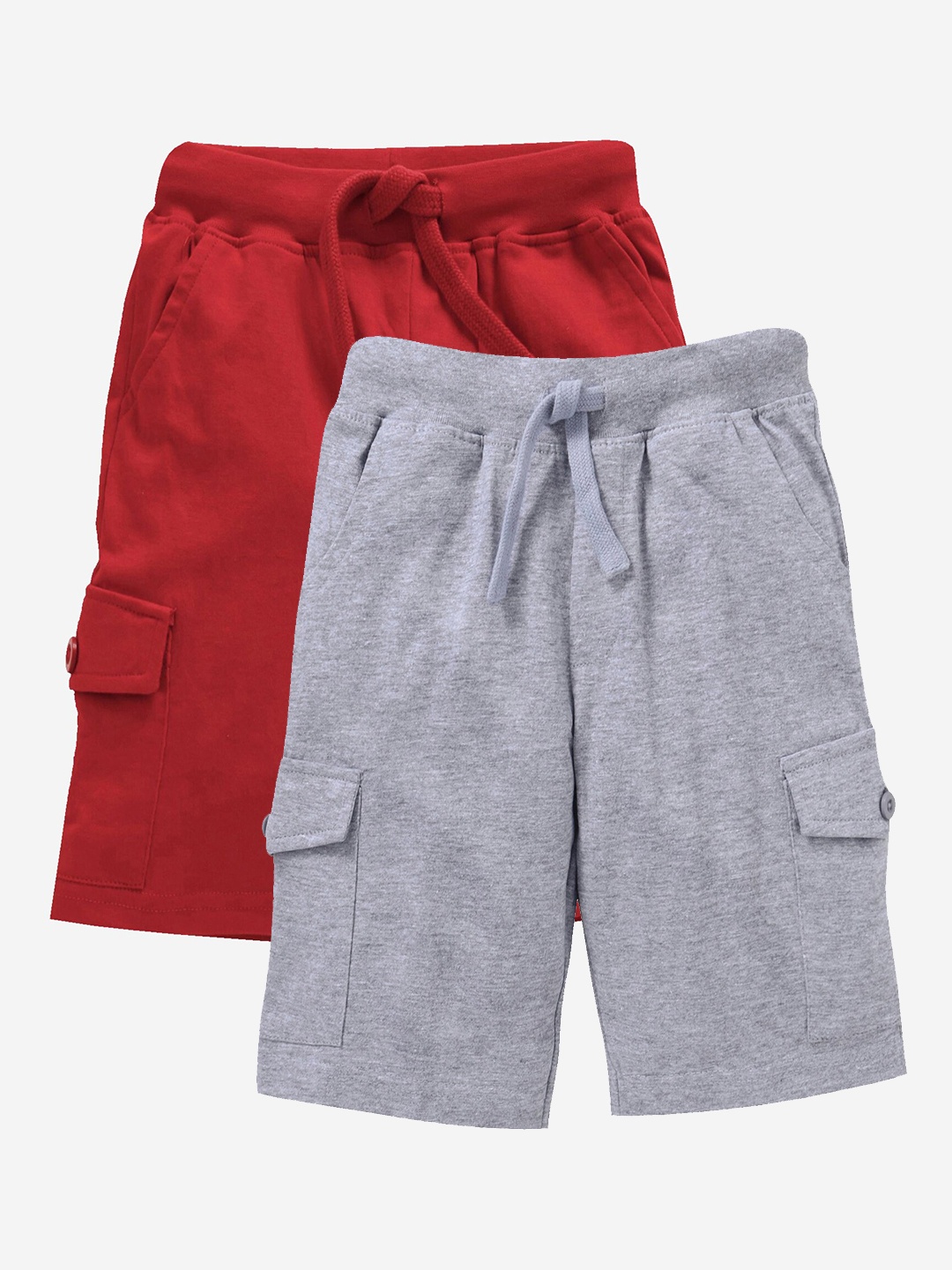 

KiddoPanti Boys Pack of 2 Shorts, Red