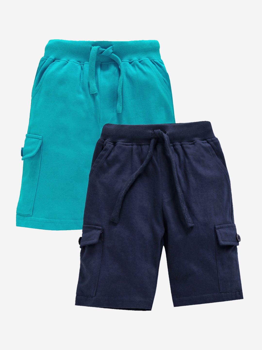 

KiddoPanti Boys Pack of 2 Cargo Shorts, Blue